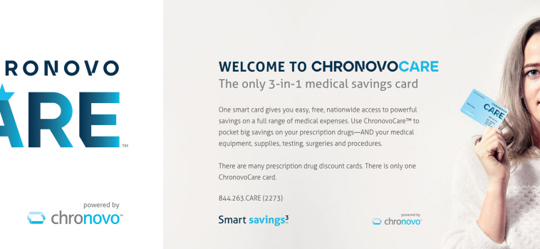 CHRONOVO LAUNCHES CHRONOVOCARE, THE INDUSTRY’S FIRST 3-IN-1 MEDICAL SAVINGS PROGRAM, TO EXPAND ACCESS TO FAIR PRICING FOR ALL